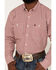 Image #3 - George Strait by Wrangler Men's Long Sleeve Button Down Western Shirt, Red, hi-res