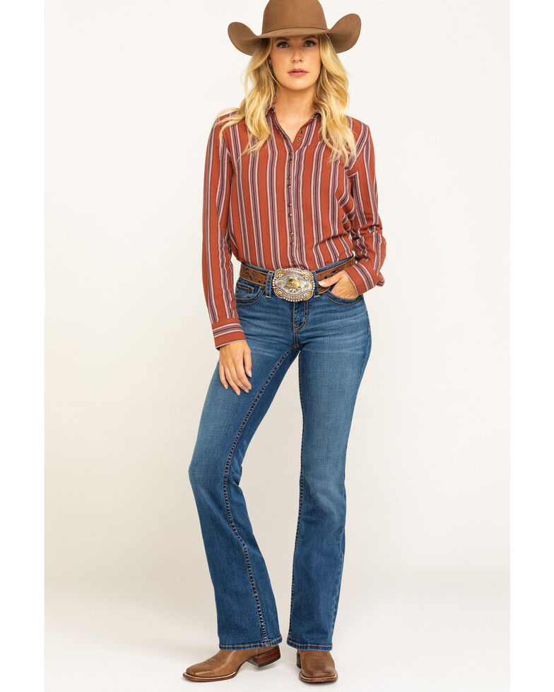 Shyanne Women's Light Wash Tidal Riding Jeans, Blue, hi-res