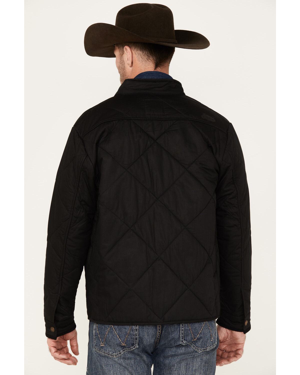 Image #4 - Justin Men's Broken Arrow Matte Quilted Jacket, Black, hi-res