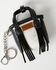 Image #3 - Wrangler X Boot Barn Cowhide Mini Handbag Charm, Black, hi-res