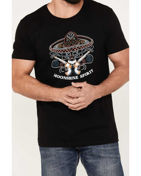 Image #3 - Moonshine Spirit Men's Beads Short Sleeve Graphic T-Shirt, Black, hi-res