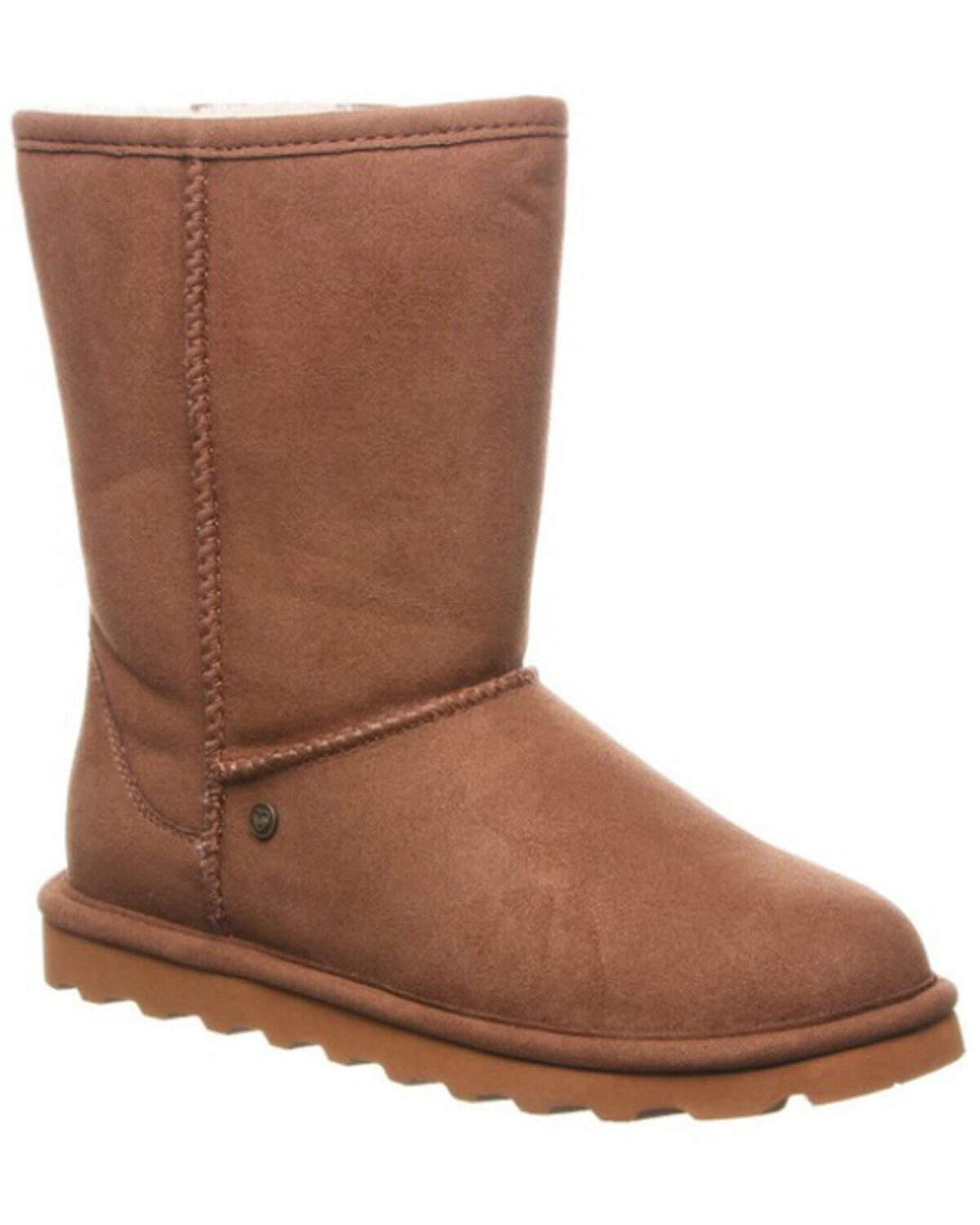 Image #1 - Bearpaw Women's Elle Short Vegan Casual Boots - Round Toe, Brown, hi-res