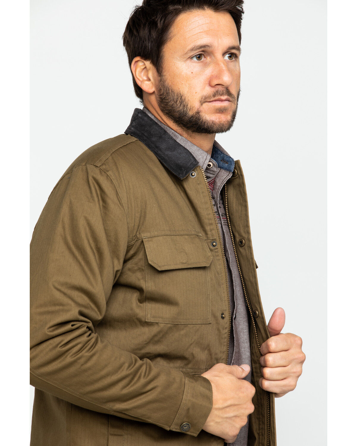 Image #3 - Cody James Men's Saddler Ranch Slub Canvas Jacket - Big , , hi-res