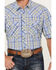 Resistol Men's Miramar Plaid Print Short Sleeve Button Down Western Shirt, Light Purple, hi-res