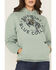 Image #3 - Troll Co Women's Rodeo Graphic Hoodie, Seafoam, hi-res