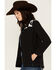 Image #2 - Cowgirl Hardware Women's Cow Print Yoke Softshell Jacket , Black, hi-res