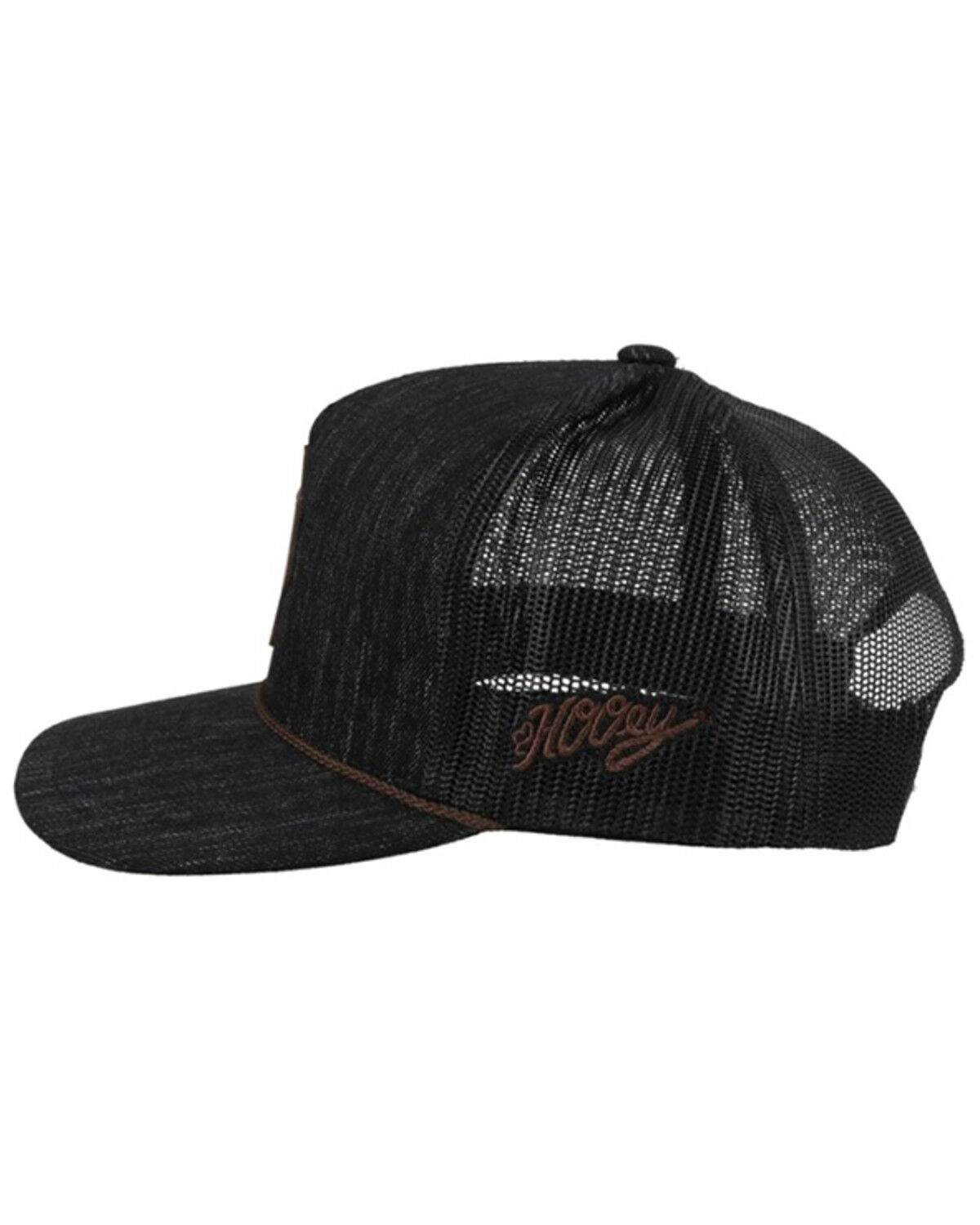 Image #4 - Hooey Men's Tejas Logo Patch Trucker Cap, Black, hi-res