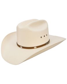 Stetson Men's Alamo 8X Shantung Straw Cowboy Hat, Natural, hi-res