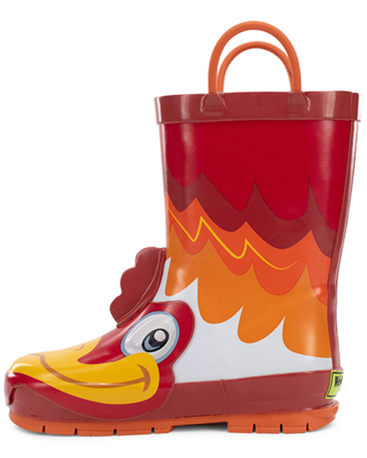 Image #3 - Western Chief Boys' Ritz Rooster Rain Boots, Red, hi-res