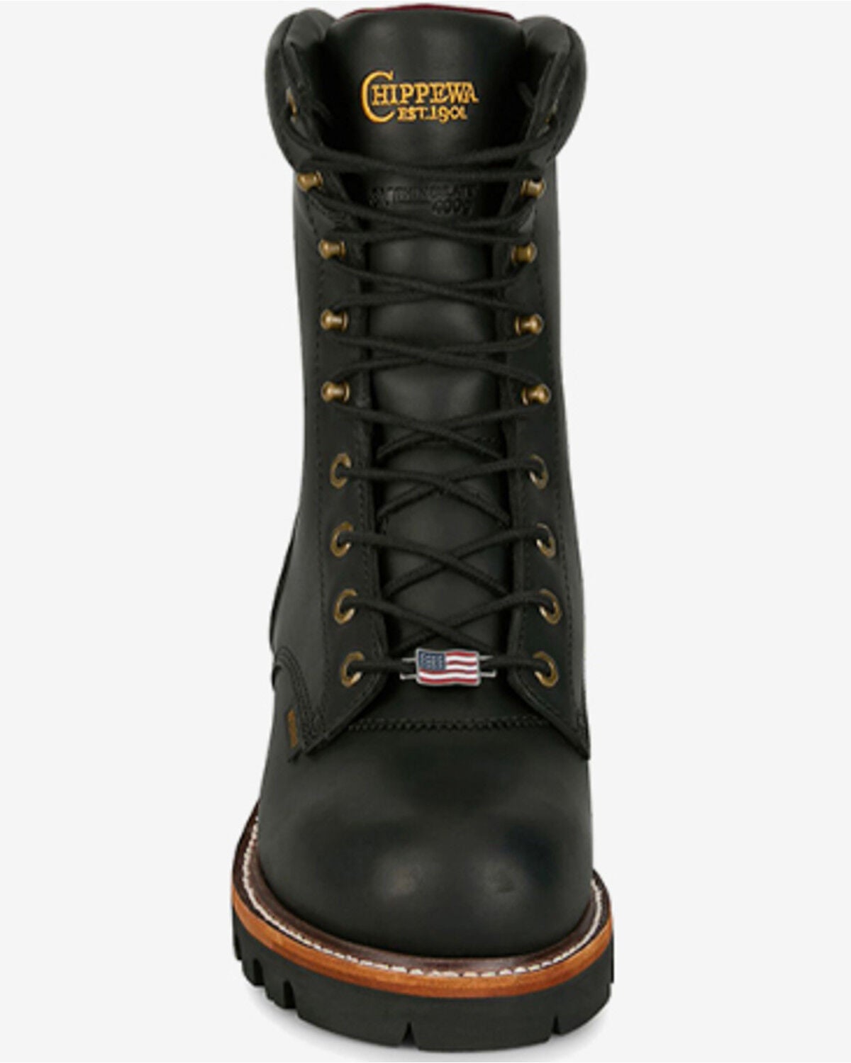 Image #4 - Chippewa Men's 9" Super Logger Waterproof Insulated Work Boots - Steel Toe, Black, hi-res