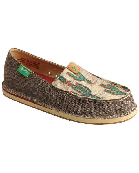 Image #1 - Twisted X Women's Cactus Driving Loafers - Moc Toe, Multi, hi-res