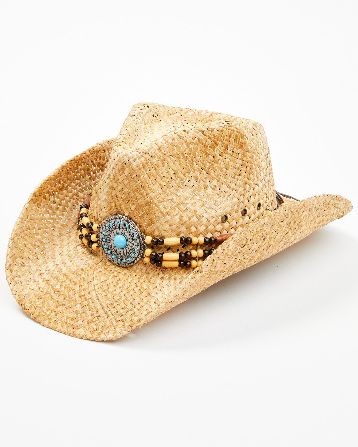 Image #1 - Shyanne Women's Cree Straw Cowboy Hat, Natural, hi-res