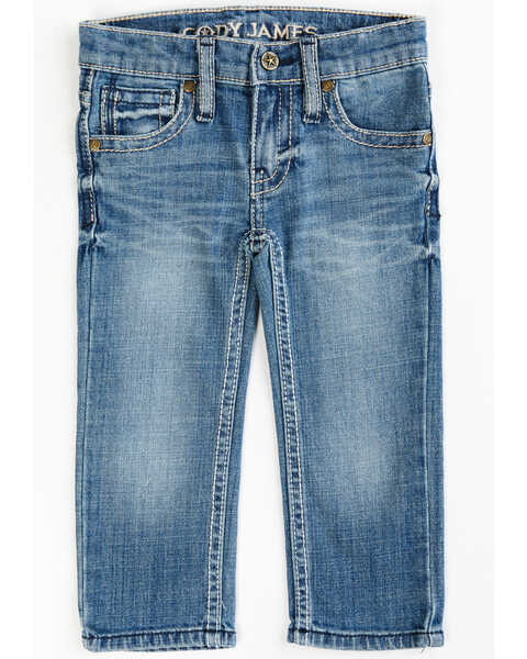 Cody James Toddler Boys' Jericho Medium Wash Stretch Slim Straight Jeans, Blue, hi-res