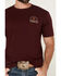 Image #3 - Troll Co Men's Homestead Logo Short Sleeve Graphic Work T-Shirt, Maroon, hi-res