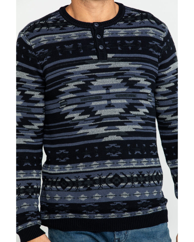 Moonshine Spirit Men's Durango Southwestern Print Sweater, Black, hi-res