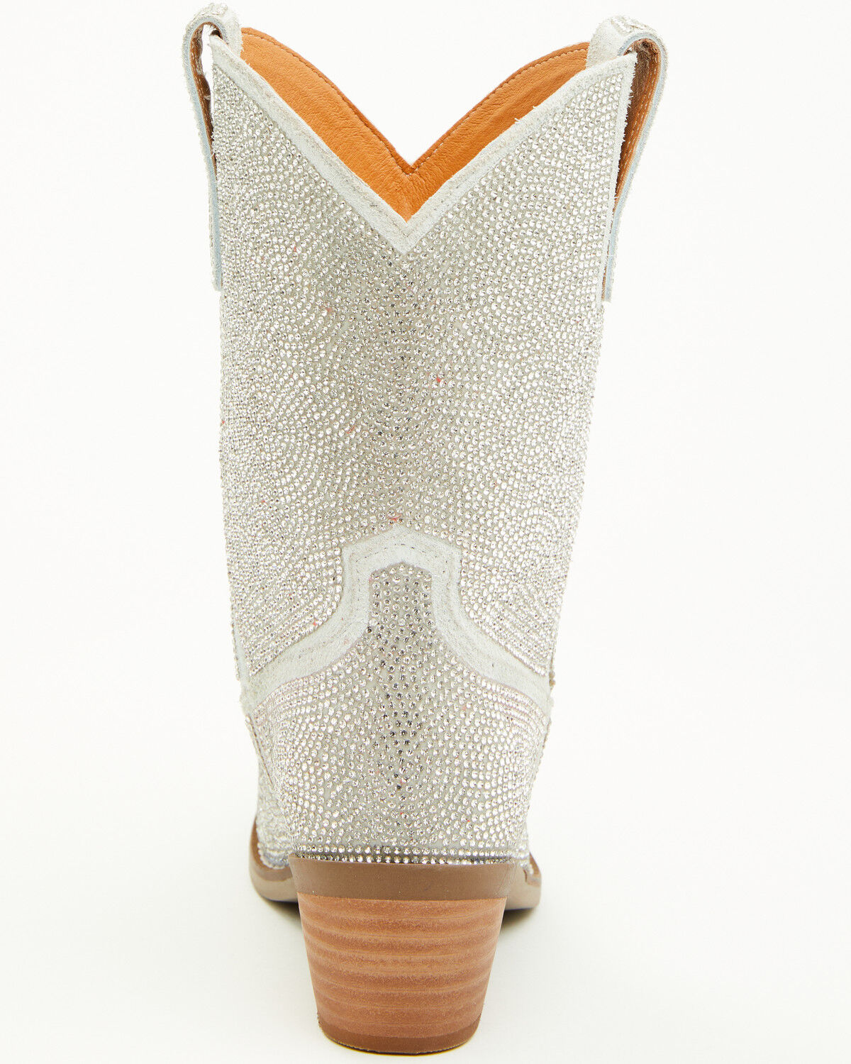 Image #5 - Dingo Little Girls' Silver Dollar Embellished Western Boots - Snip Toe, Silver, hi-res