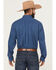 Image #4 - Cinch Men's Geo Print Long Sleeve Button-Down Stretch Western Shirt, Blue, hi-res