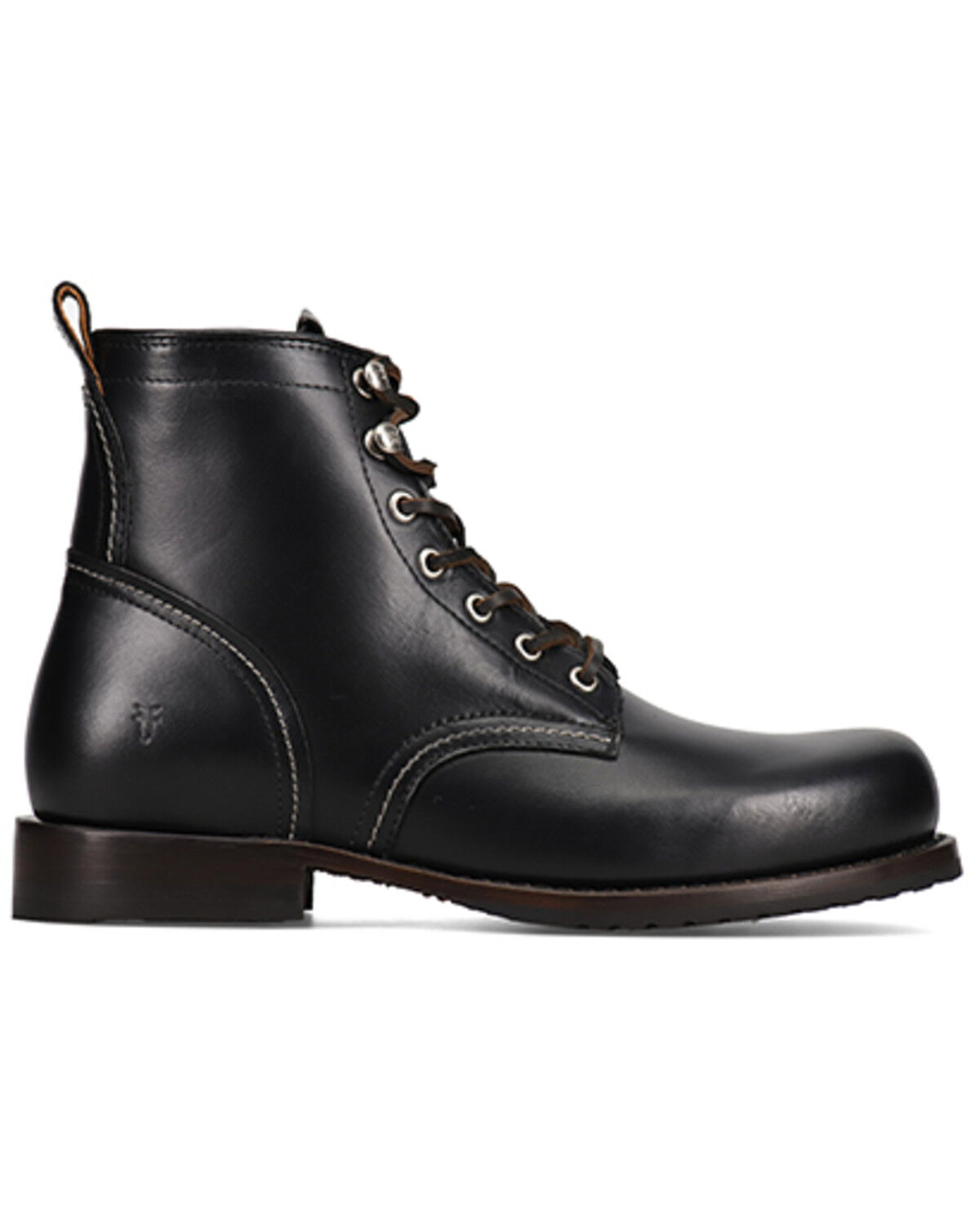 Image #2 - Frye Men's Hudson Workboot Plain Toe Boots - Round Toe, Black, hi-res
