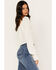 Image #2 - Idyllwind Women's Swiss Dot Lace Poet Blouse, Ivory, hi-res