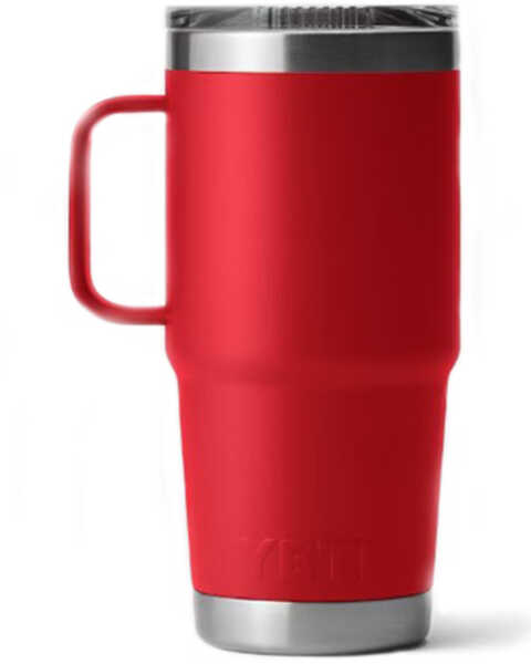 Image #2 - Yeti Rambler 20 oz Stronghold Lid Travel Mug - Rescue Red, Red, hi-res