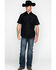 Image #6 - Gibson Men's Solid Short Sleeve Western Shirt - Tall, Black, hi-res