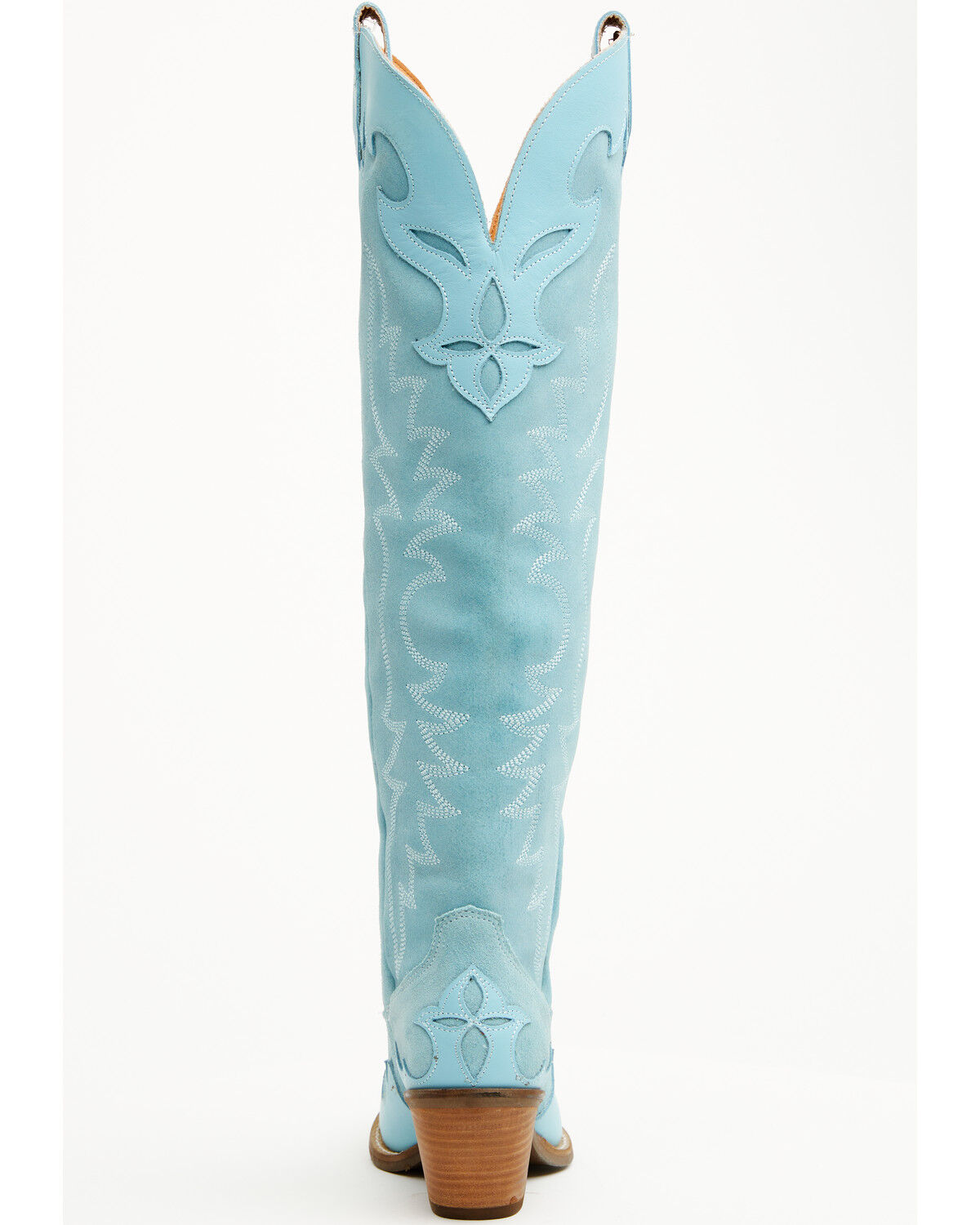 Image #5 - Dingo Women's Drama Queen Overlay Tall Western Boots - Round Toe, Blue, hi-res