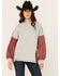Image #1 - Wanakome Women's Honor Color Block Long Sleeve Shirt, Grey, hi-res