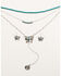 Image #1 - Shyanne Women's Wildflower Bloom Butterfly Concho Jewelry Set - 2 Piece, Silver, hi-res