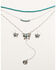 Image #1 - Shyanne Women's Wildflower Bloom Butterfly Concho Necklace Set - 2-Piece, Silver, hi-res