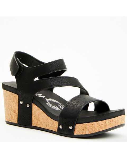Image #1 - Very G Women's Casper Platform Sandals  , Black, hi-res
