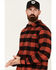 Image #2 - Hawx Men's Buffalo Plaid Print Flannel Work Shirt, Medium Red, hi-res