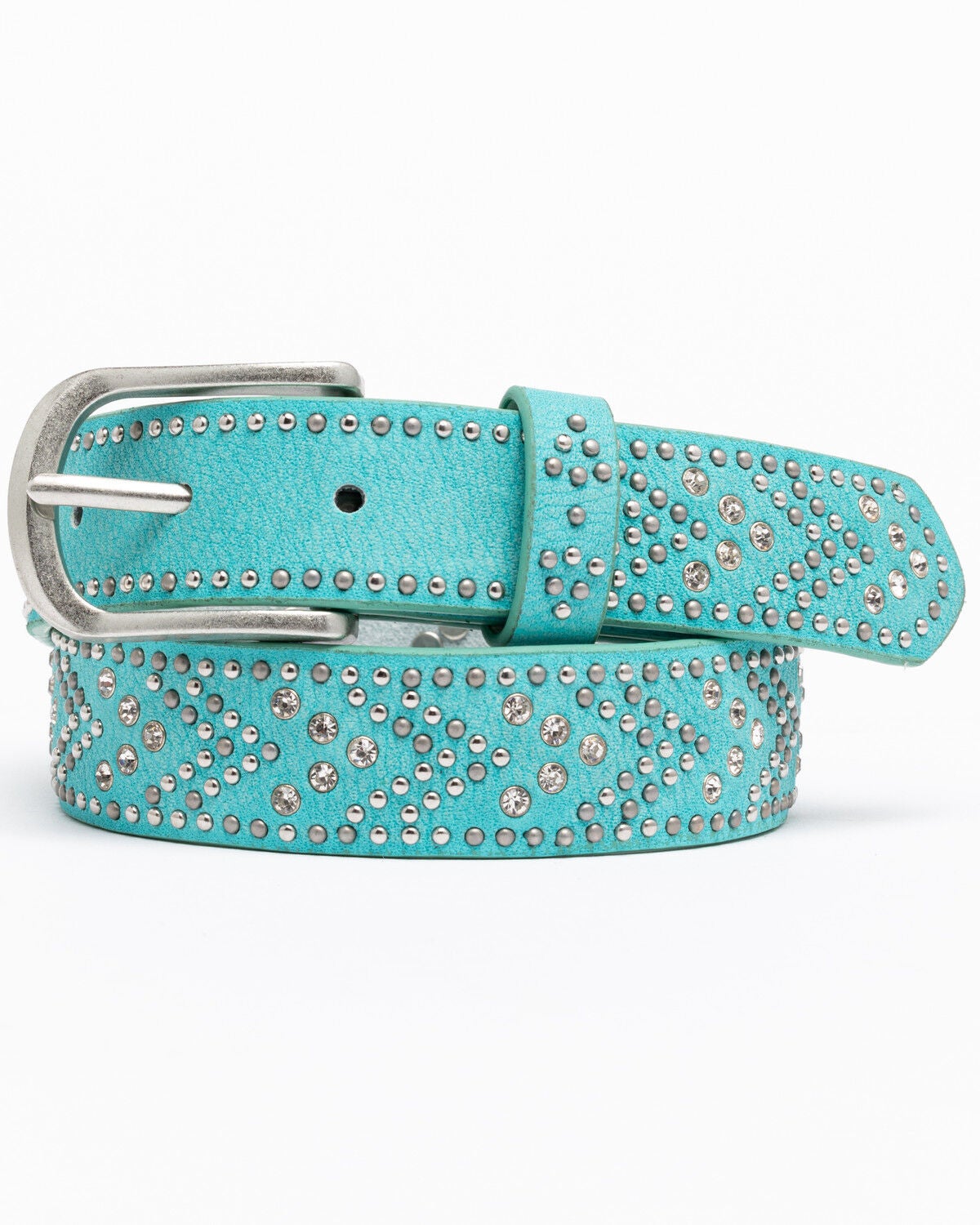 Shyanne Girls' Tempt To Shine Belt, Turquoise, hi-res