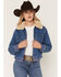 Image #1 - Wrangler Retro Women's Medium Wash Denim Bomber Jacket, Medium Wash, hi-res