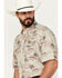Image #2 - Ariat Men's VentTEK Outbound Island Print Short Sleeve Performance Shirt - Tall , Tan, hi-res