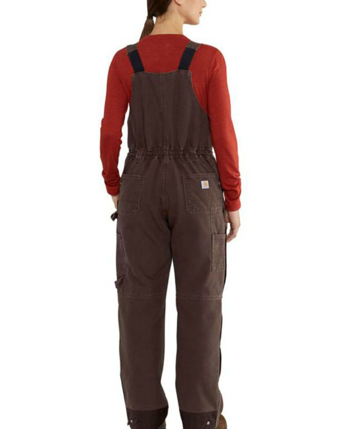 Women's weathered duck wildwood bib overalls clearance