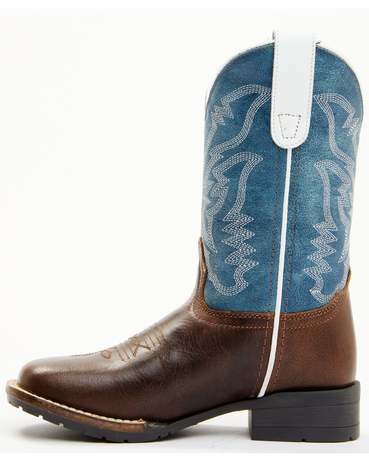Image #3 - Cody James Boys' Walker Western Boots - Broad Square Toe, Brown, hi-res