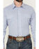 Image #3 - Wrangler Men's Striped Print Long Sleeve Snap Stretch Western Print - Big, Blue, hi-res