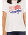 Image #3 - Wrangler Women's Vintage Americana Flag Logo Graphic Tee, White, hi-res