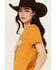 Image #2 - Wrangler Women's Logo Desert Scene Short Sleeve Graphic Tee, Orange, hi-res