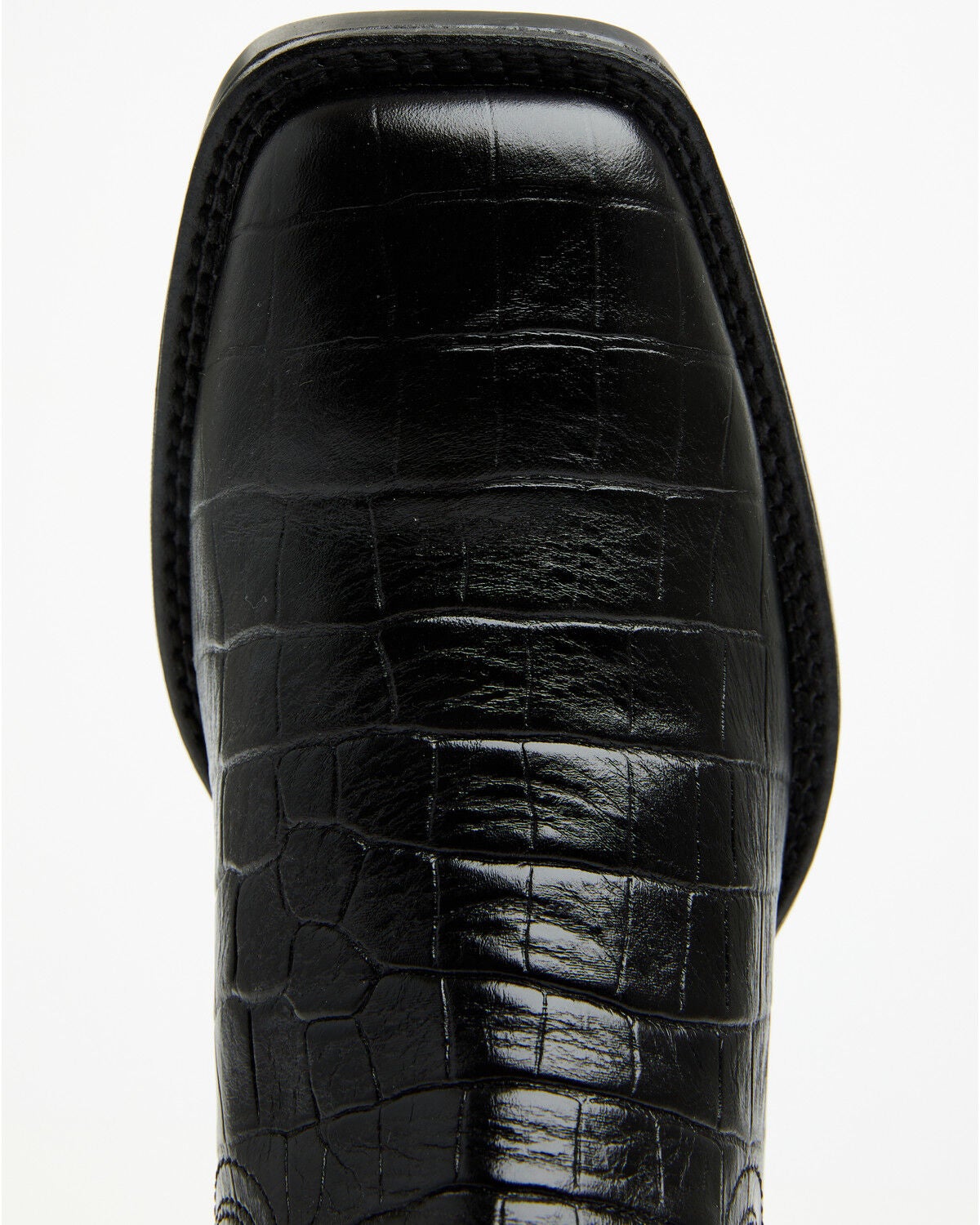 Image #6 - Ariat Men's Booker Crocodile Print Chelsea Boots - Broad Square Toe, Black, hi-res