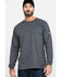 Image #5 - Ariat Men's FR Air Henley Long Sleeve Work Shirt - Tall , Charcoal, hi-res