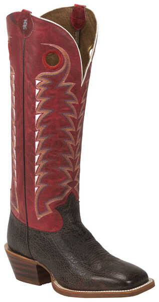 Tony Lama Men's Dusky Bonham 3R Buckaroo Western Boots - Square Toe , Dark Brown, hi-res