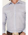 Roper Men's Classic Striped Long Sleeve Pearl Snap Western Shirt , Blue, hi-res