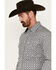 Panhandle Men's Select Medallion Print Long Sleeve Snap Western Shirt, Black, hi-res