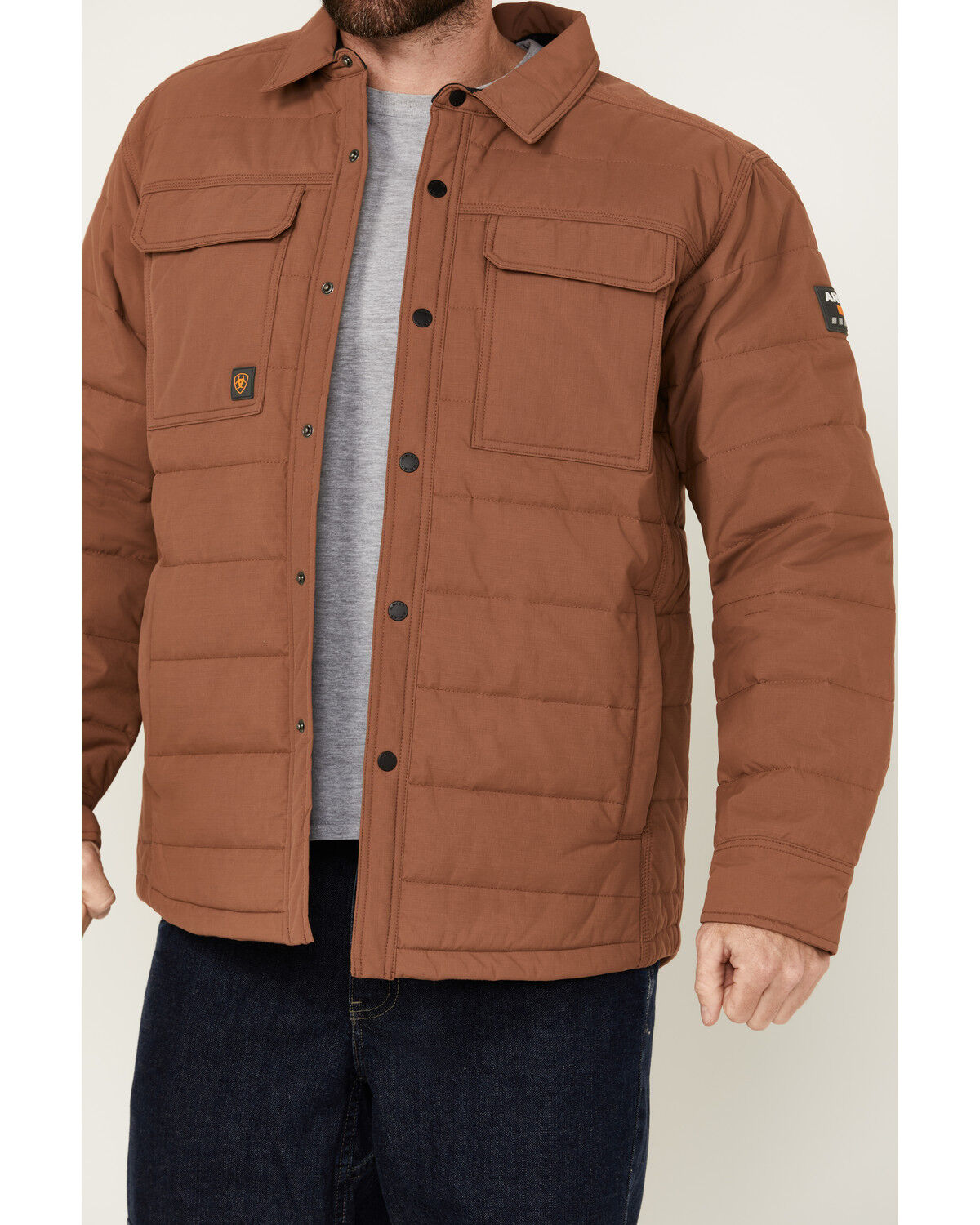 Image #3 - Ariat Men's Rebar Cordura Ripstop Insulated Shirt Jacket, Multi, hi-res