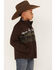 Image #2 - Cody James Boys' Western Scenic Print Softshell Jacket, Brown, hi-res