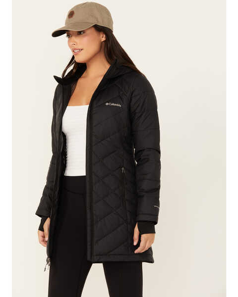 Image #2 - Columbia Women's Heavenly™ Long Hooded Jacket, Black, hi-res