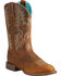 Image #1 - Ariat Women's Heritage Stockman Sassy Performance Boots - Round Toe, Brown, hi-res