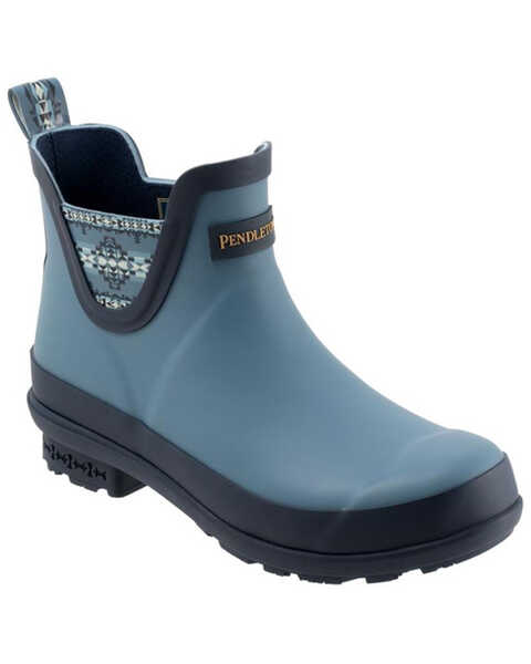Image #1 - Pendleton Women's Desert Dawn Chelsea Rain Boots - Round Toe , Blue, hi-res