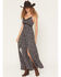 Image #1 - Idyllwind Women's Karah Ditsy Floral Print Sleeveless Maxi Dress, Black, hi-res